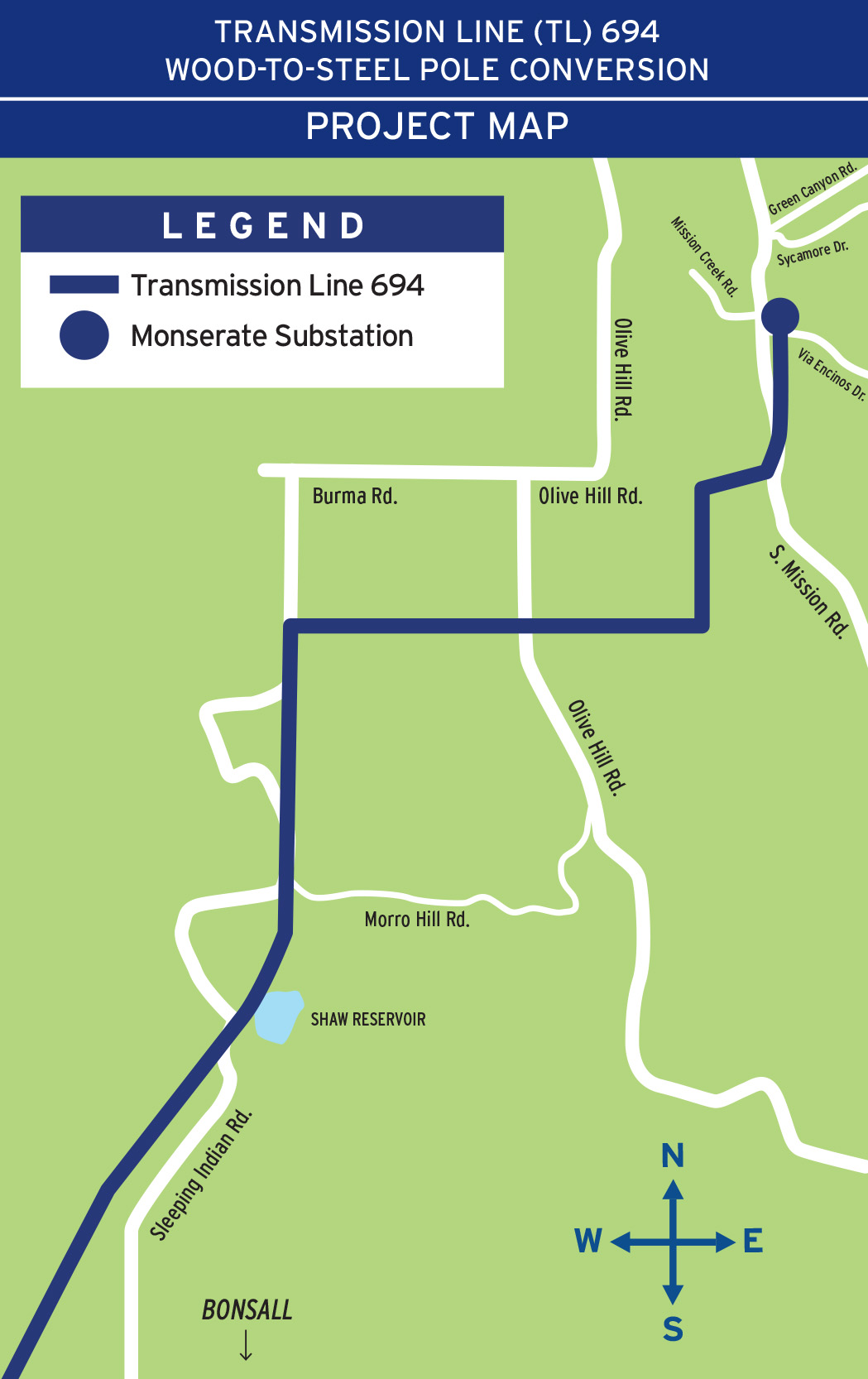 TL694 map