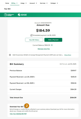 your bill